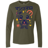 T-Shirts Military Green / Small Kawaii Marshmallow Men's Premium Long Sleeve