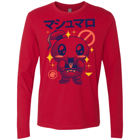 T-Shirts Red / Small Kawaii Marshmallow Men's Premium Long Sleeve