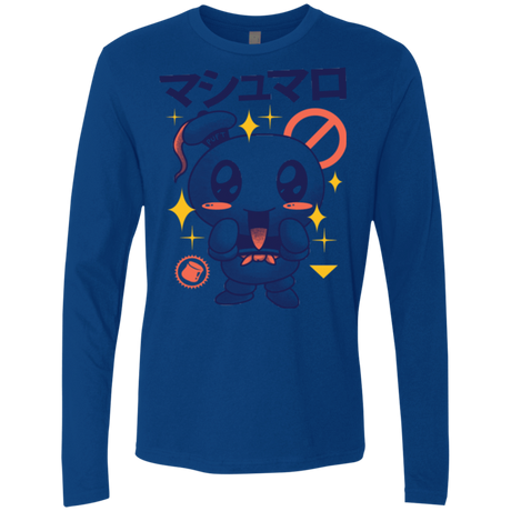 T-Shirts Royal / Small Kawaii Marshmallow Men's Premium Long Sleeve