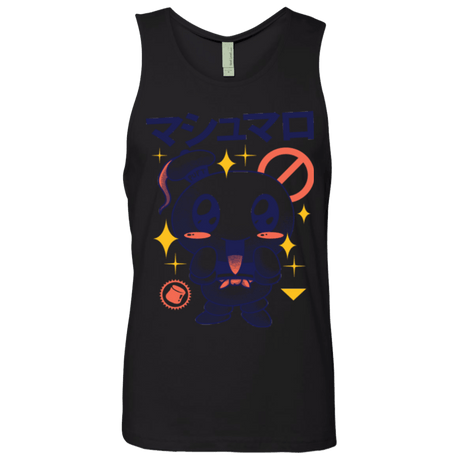 T-Shirts Black / Small Kawaii Marshmallow Men's Premium Tank Top