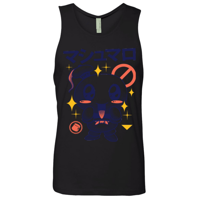 T-Shirts Black / Small Kawaii Marshmallow Men's Premium Tank Top