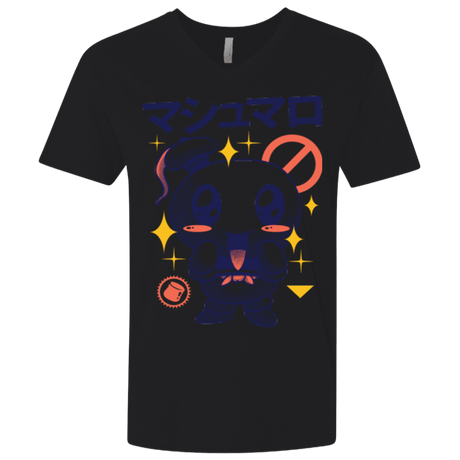 T-Shirts Black / X-Small Kawaii Marshmallow Men's Premium V-Neck