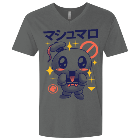 T-Shirts Heavy Metal / X-Small Kawaii Marshmallow Men's Premium V-Neck