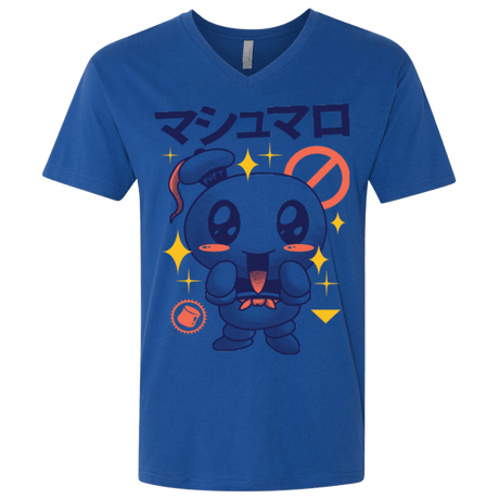 T-Shirts Royal / X-Small Kawaii Marshmallow Men's Premium V-Neck
