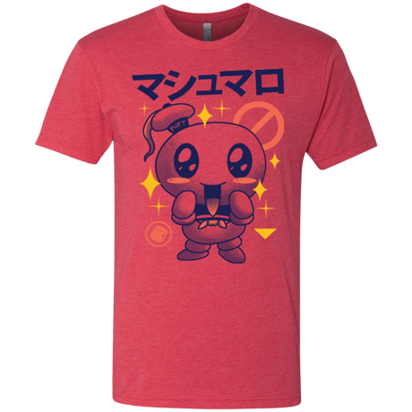 T-Shirts Vintage Red / Small Kawaii Marshmallow Men's Triblend T-Shirt