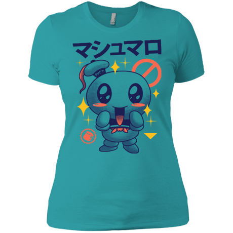 T-Shirts Tahiti Blue / X-Small Kawaii Marshmallow Women's Premium T-Shirt