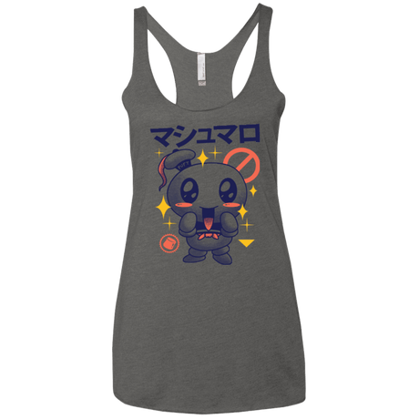 T-Shirts Premium Heather / X-Small Kawaii Marshmallow Women's Triblend Racerback Tank