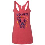T-Shirts Vintage Red / X-Small Kawaii Marshmallow Women's Triblend Racerback Tank