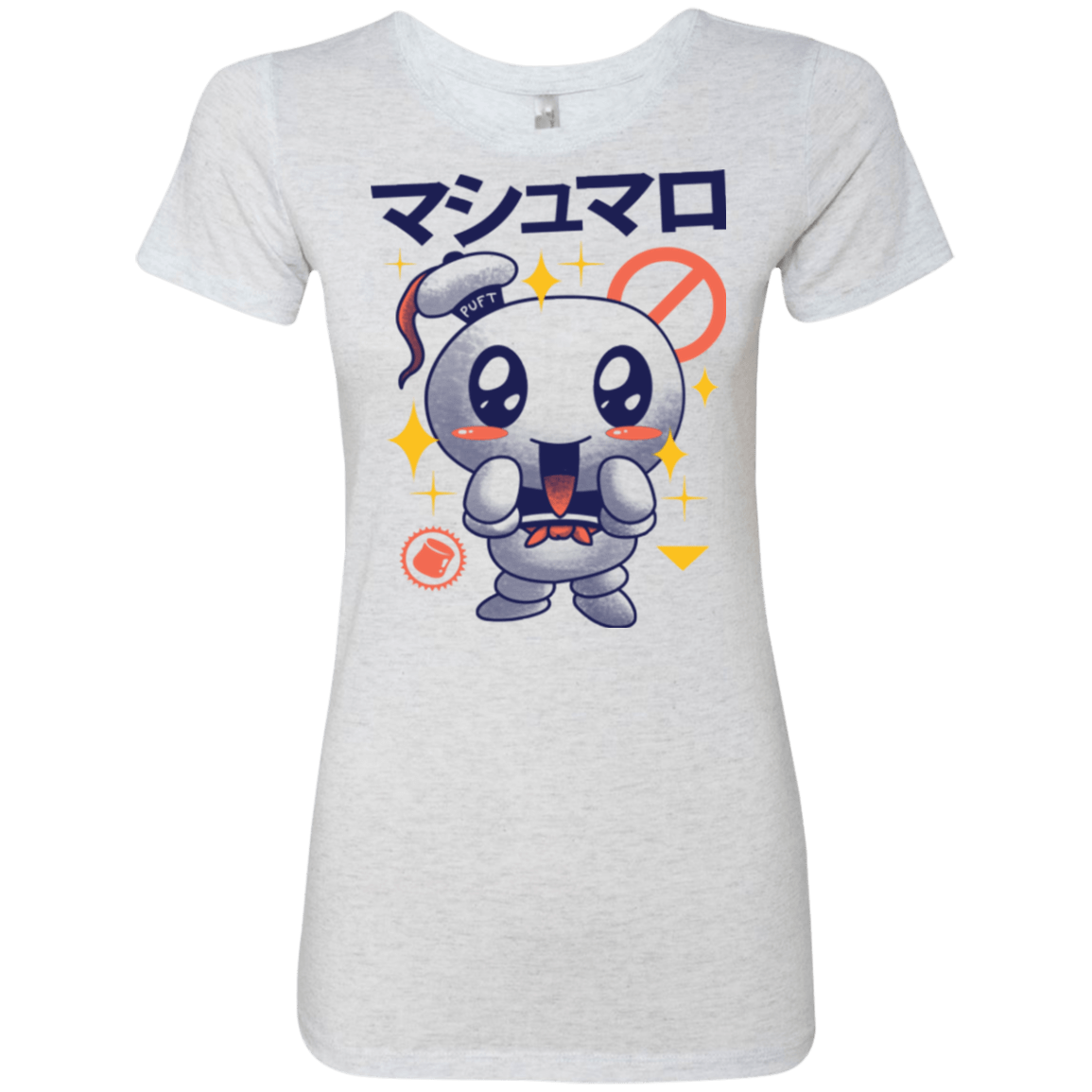 T-Shirts Heather White / Small Kawaii Marshmallow Women's Triblend T-Shirt