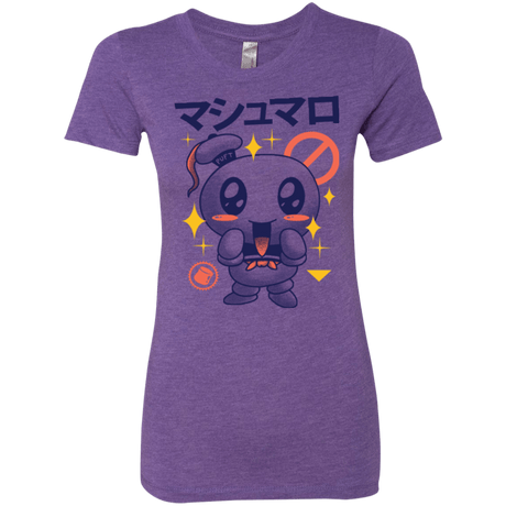 T-Shirts Purple Rush / Small Kawaii Marshmallow Women's Triblend T-Shirt