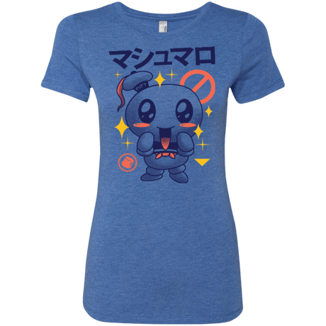 T-Shirts Vintage Royal / Small Kawaii Marshmallow Women's Triblend T-Shirt
