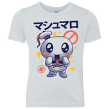 T-Shirts Heather White / YXS Kawaii Marshmallow Youth Triblend T-Shirt