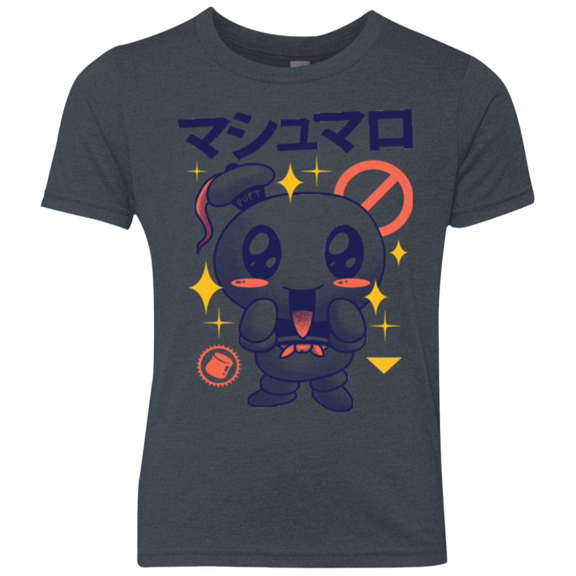 T-Shirts Vintage Navy / YXS Kawaii Marshmallow Youth Triblend T-Shirt