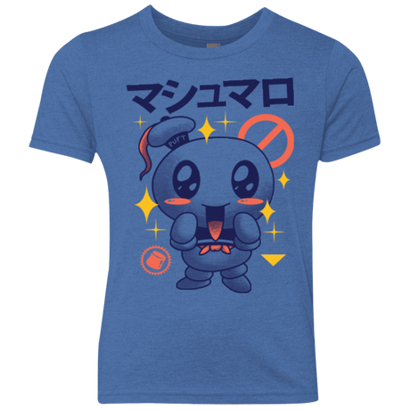 T-Shirts Vintage Royal / YXS Kawaii Marshmallow Youth Triblend T-Shirt