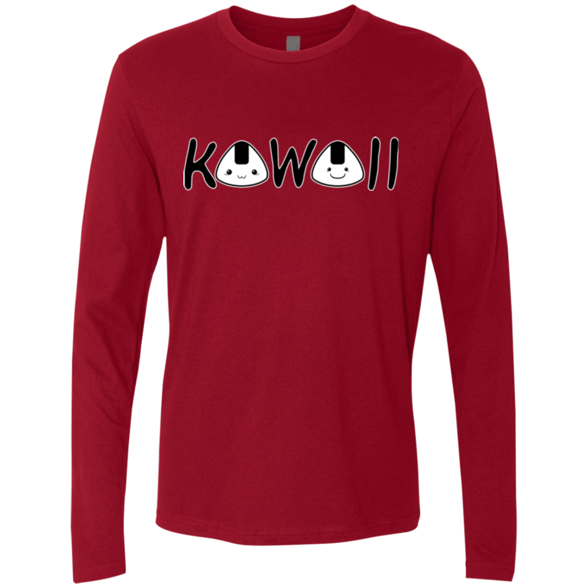 T-Shirts Cardinal / Small Kawaii Men's Premium Long Sleeve