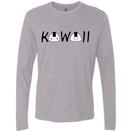 T-Shirts Heather Grey / Small Kawaii Men's Premium Long Sleeve