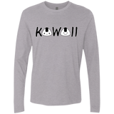 T-Shirts Heather Grey / Small Kawaii Men's Premium Long Sleeve