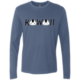 T-Shirts Indigo / Small Kawaii Men's Premium Long Sleeve