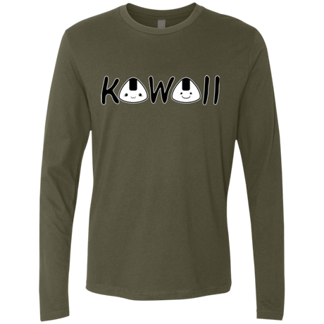 T-Shirts Military Green / Small Kawaii Men's Premium Long Sleeve