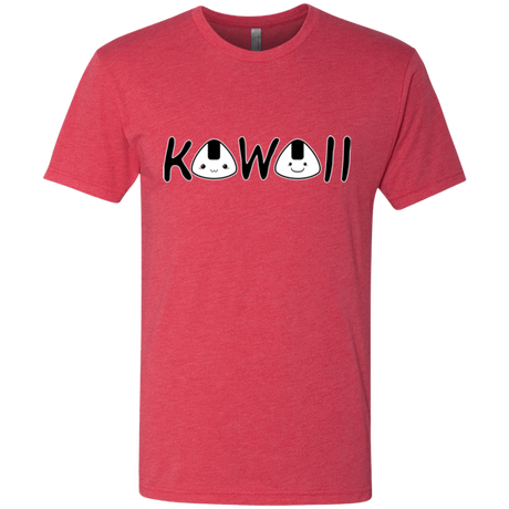 T-Shirts Vintage Red / Small Kawaii Men's Triblend T-Shirt