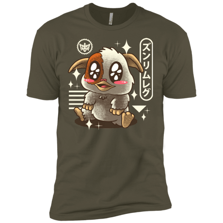 T-Shirts Military Green / X-Small Kawaii Mogwai Men's Premium T-Shirt