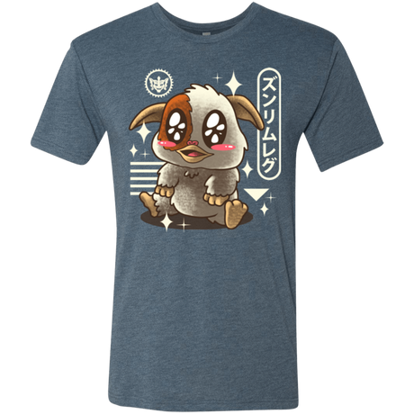 T-Shirts Indigo / Small Kawaii Mogwai Men's Triblend T-Shirt