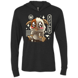 T-Shirts Vintage Black / X-Small Kawaii Mogwai Triblend Long Sleeve Hoodie Tee