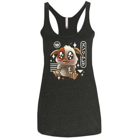T-Shirts Vintage Black / X-Small Kawaii Mogwai Women's Triblend Racerback Tank