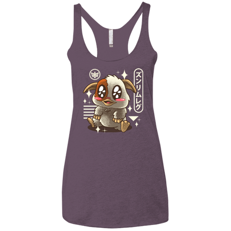 T-Shirts Vintage Purple / X-Small Kawaii Mogwai Women's Triblend Racerback Tank