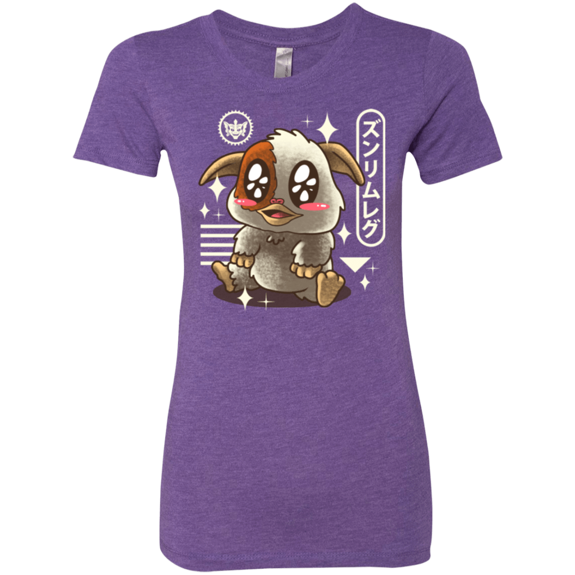 T-Shirts Purple Rush / Small Kawaii Mogwai Women's Triblend T-Shirt