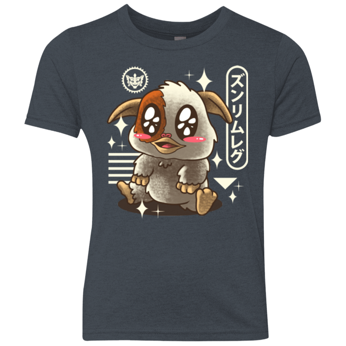 T-Shirts Vintage Navy / YXS Kawaii Mogwai Youth Triblend T-Shirt