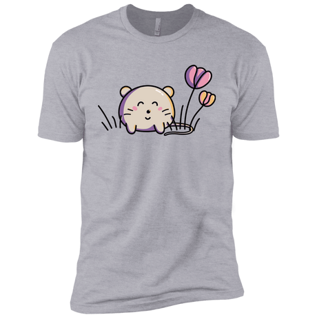 T-Shirts Heather Grey / YXS Kawaii Mouse and Tulips Boys Premium T-Shirt