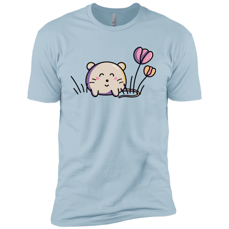 T-Shirts Light Blue / YXS Kawaii Mouse and Tulips Boys Premium T-Shirt