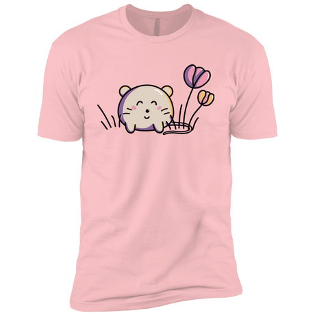 T-Shirts Light Pink / YXS Kawaii Mouse and Tulips Boys Premium T-Shirt