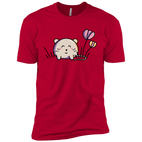 T-Shirts Red / YXS Kawaii Mouse and Tulips Boys Premium T-Shirt