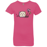 T-Shirts Hot Pink / YXS Kawaii Mouse and Tulips Girls Premium T-Shirt