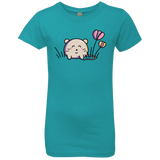 T-Shirts Tahiti Blue / YXS Kawaii Mouse and Tulips Girls Premium T-Shirt