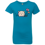 T-Shirts Turquoise / YXS Kawaii Mouse and Tulips Girls Premium T-Shirt