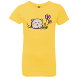 T-Shirts Vibrant Yellow / YXS Kawaii Mouse and Tulips Girls Premium T-Shirt