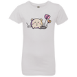 T-Shirts White / YXS Kawaii Mouse and Tulips Girls Premium T-Shirt