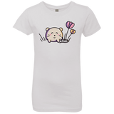 T-Shirts White / YXS Kawaii Mouse and Tulips Girls Premium T-Shirt