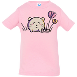 T-Shirts Pink / 6 Months Kawaii Mouse and Tulips Infant Premium T-Shirt