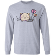 T-Shirts Sport Grey / S Kawaii Mouse and Tulips Men's Long Sleeve T-Shirt