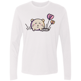 T-Shirts White / S Kawaii Mouse and Tulips Men's Premium Long Sleeve