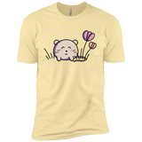 T-Shirts Banana Cream / X-Small Kawaii Mouse and Tulips Men's Premium T-Shirt