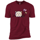 T-Shirts Cardinal / X-Small Kawaii Mouse and Tulips Men's Premium T-Shirt