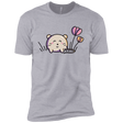 T-Shirts Heather Grey / X-Small Kawaii Mouse and Tulips Men's Premium T-Shirt