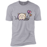 T-Shirts Heather Grey / X-Small Kawaii Mouse and Tulips Men's Premium T-Shirt