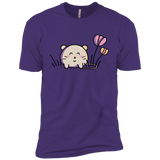 T-Shirts Purple Rush/ / X-Small Kawaii Mouse and Tulips Men's Premium T-Shirt