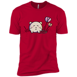 T-Shirts Red / X-Small Kawaii Mouse and Tulips Men's Premium T-Shirt